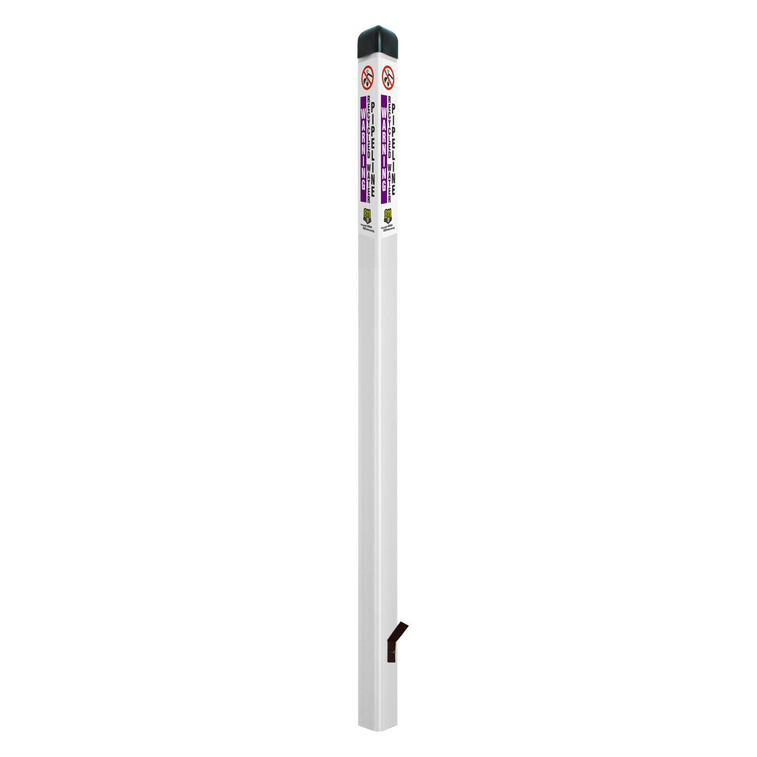 Warning Recycled Water Pipeline Triangular Marker